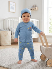 Infant Blue Air Port Hat Top Trouser Set