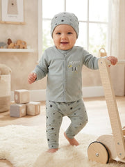 Infant Grey Star Hat Top Trouser Set